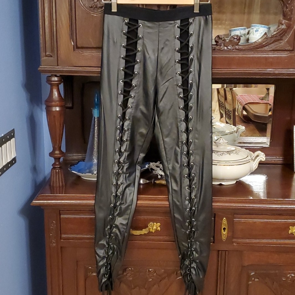 Current Mood stretch vegan leather pants M